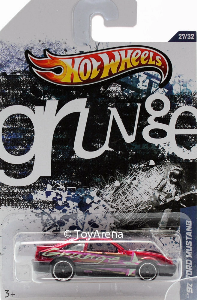 Hot Wheels Grunge '92 Ford Mustang 1/64 Scale Die-Cast Art Figure Decorative Object
