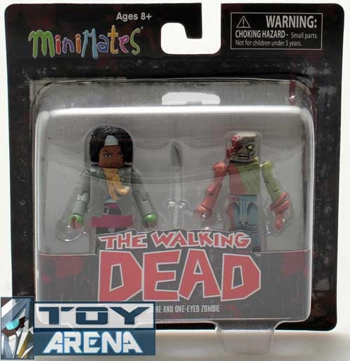 Master Collector Minimates The Walking Dead Michonne and One-Eyed Zombie 2 Pack Action Figure
