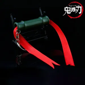 Demon Slayer Kamado Nezuko Keychain | Bamboo Tube 7 Cms | Weapon Cosplay Keychain | Narrative Building