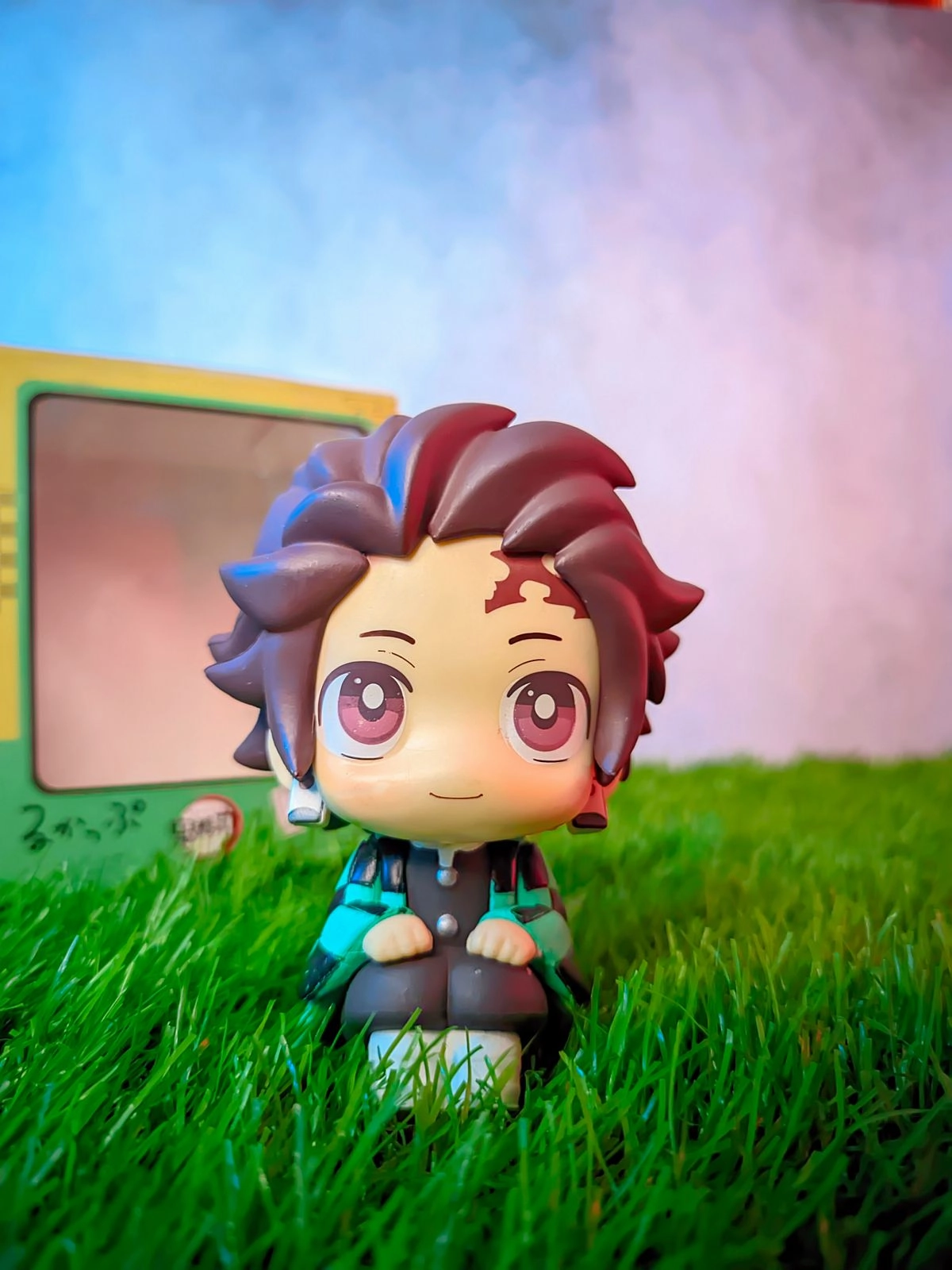 Demon Slayer Kimetsu No Yaiba Kamado Tanjiro Sitting Action Figure | 10 Cms  | Gaming Showcase Archeological Replica