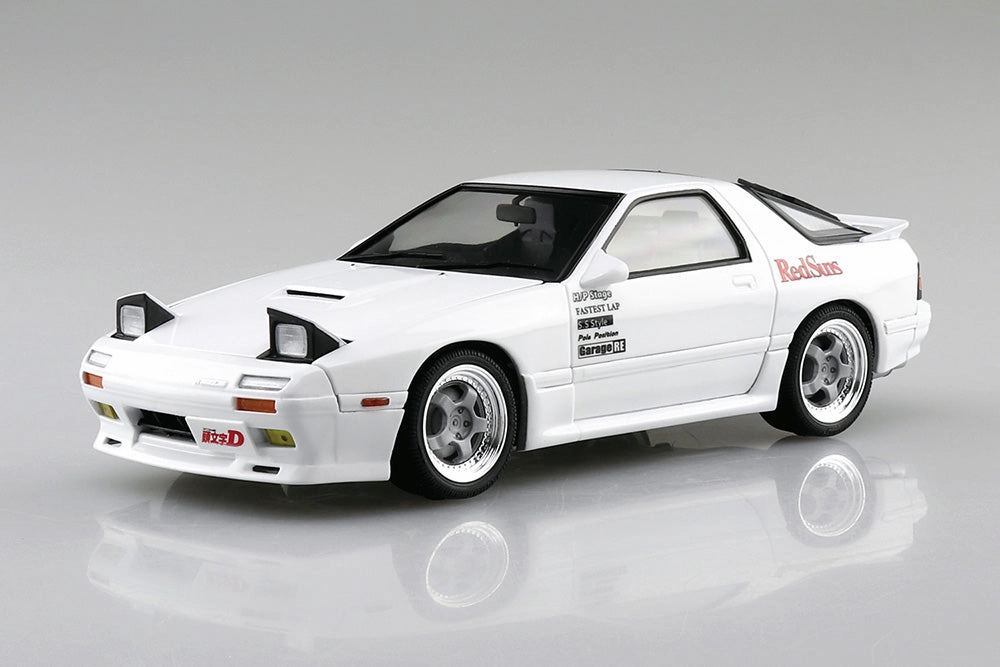 Film Character Aoshima 1/24 Initial D #02 Ryosuke Takahashi Mazda FC3S RX-7 (Comic Vol 5. Akina Battle Ver.) Model Kit