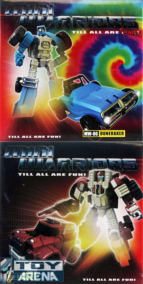 Transformers iGear Mini Warriors MW-06 Duneraker & MW-07 Veer Minimalist Design
