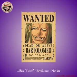 Affiche "Wanted" - Bartolomeo Safari Set Tempo Control