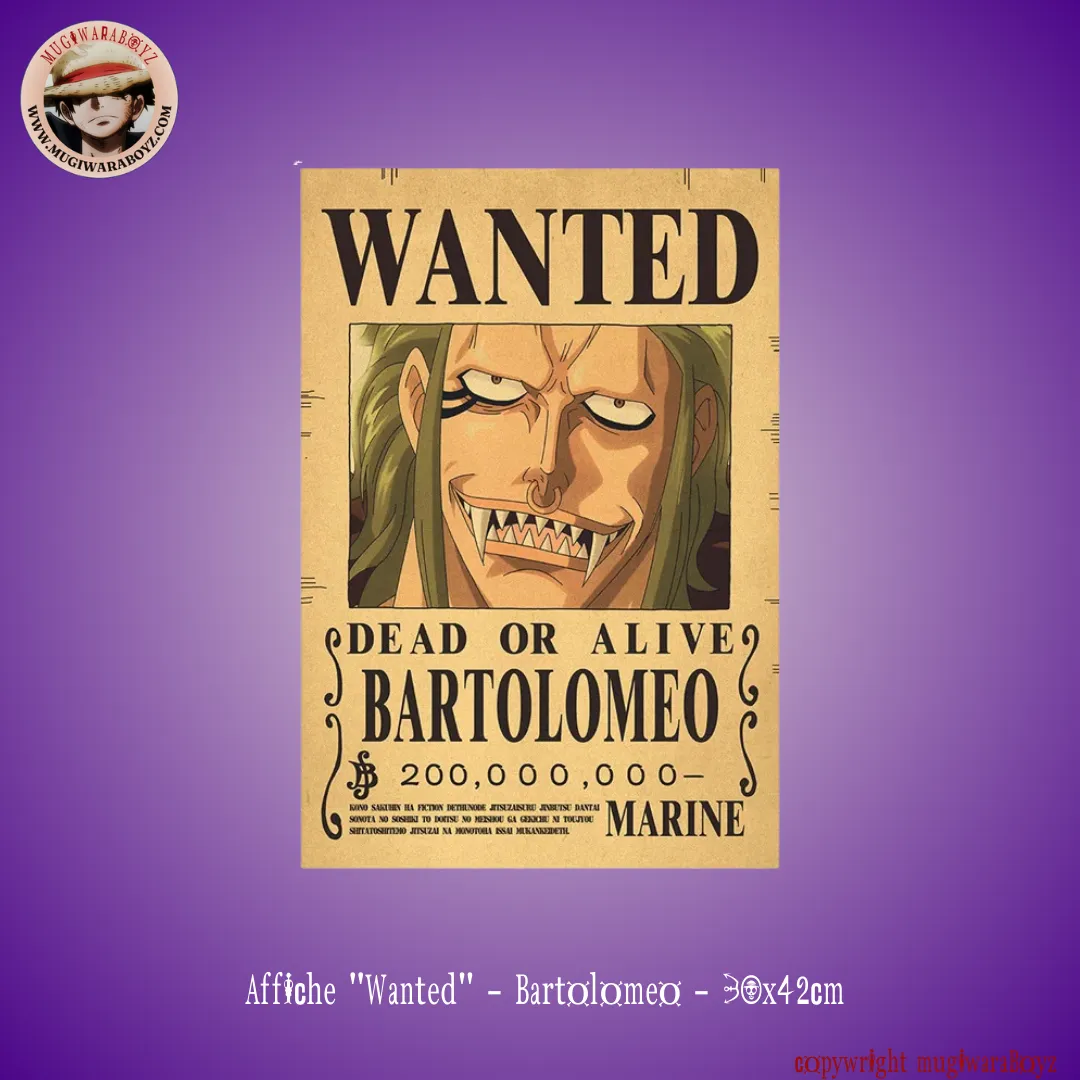 Affiche "Wanted" - Bartolomeo Safari Set Tempo Control