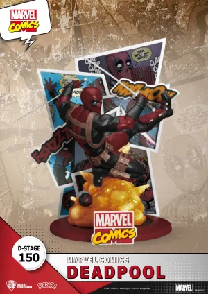 Beast Kingdom Marvel Comics Deadpool D-Stage PVC Diorama Statue Grammar Game