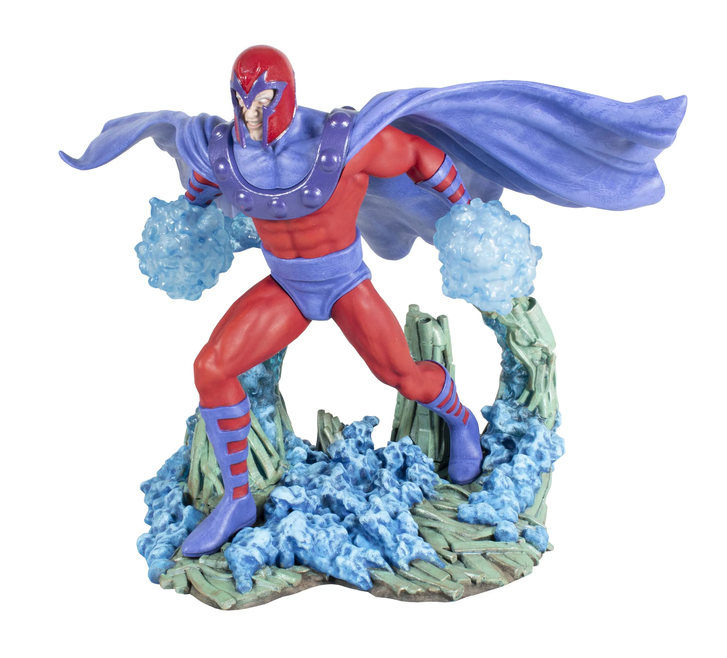 Diamond Select Toys Marvel Comic Gallery Magneto PVC Statue Porcelain Doll Robot Showcase