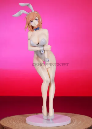 Gaming Creation Collector's item Anime Sexy Girl Action Figure Miss White Bunny Shy Kawaii Girl Figurine PVC | 23CMS |