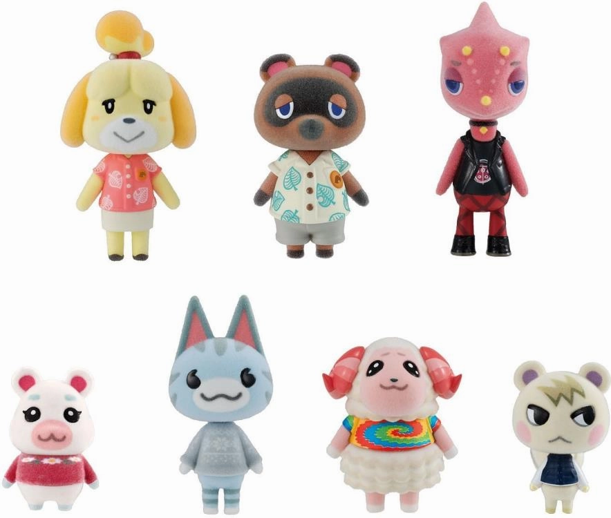 Bandai Tomodachi Doll Animal Crossing: New Horizons Trading Figure Set of 8 Native Art