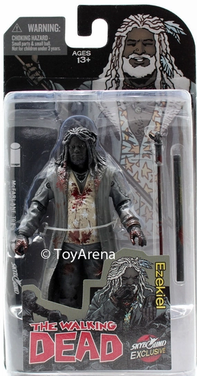 Fashion Doll Skybound Exclusive The Walking Dead Ezekiel Black and White Bloody Action Figure