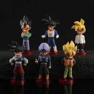 Dragon Ball Z Set Of 6 Action Figures 9 Cms PVC Anime Figures Weeb Manga Model Toy Collectible Gift wrapping Official Merchandise