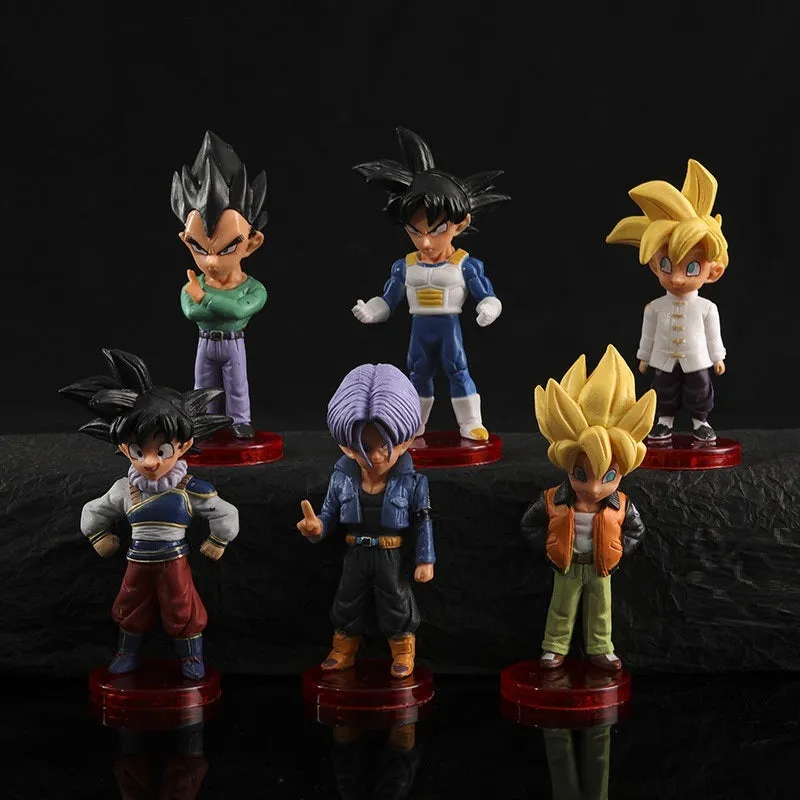 Dragon Ball Z Set Of 6 Action Figures 9 Cms PVC Anime Figures Weeb Manga Model Toy Collectible Gift wrapping Official Merchandise