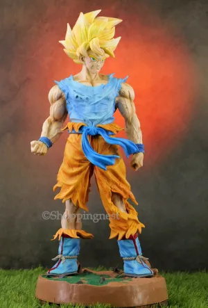 Dragon Ball Z Super Saiyan Son Goku Excellent 43 Cms Action Figure Anime Model Statue Toy Collectibles Gift Maximalist Art