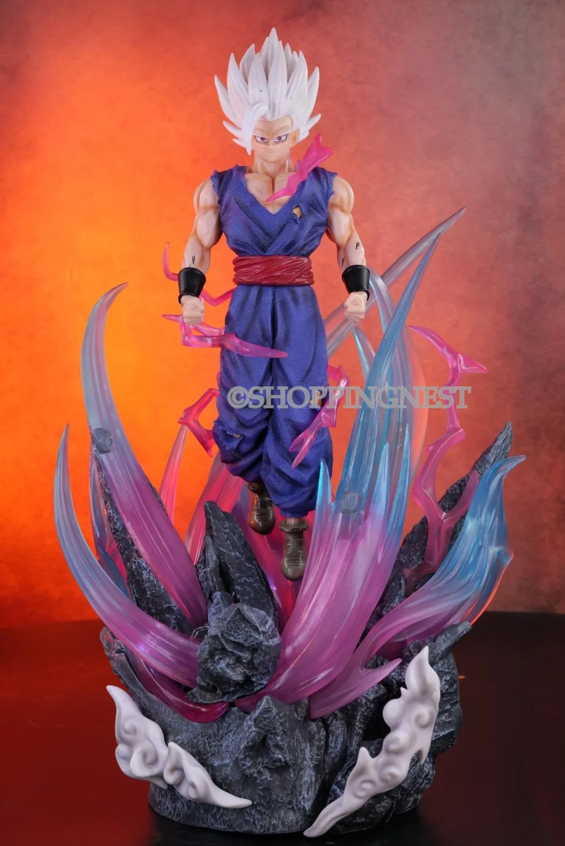 Dragon Ball Z | Ulimate Gohan Anime Action Figure | 3 Heads And Lights |43 Cms | Action Product
