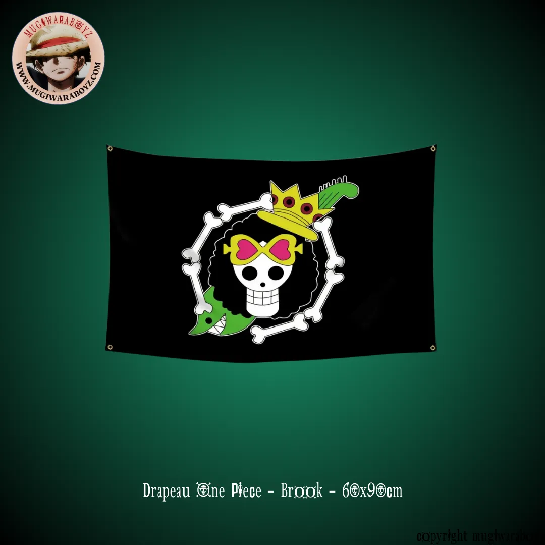 Drapeau One Piece - Brook Algebra Puzzle