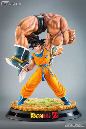 DBZ Goku vs Nappa Iconic FIght Scene Final Pose Figurine| 42 CM | Vintage Collectible