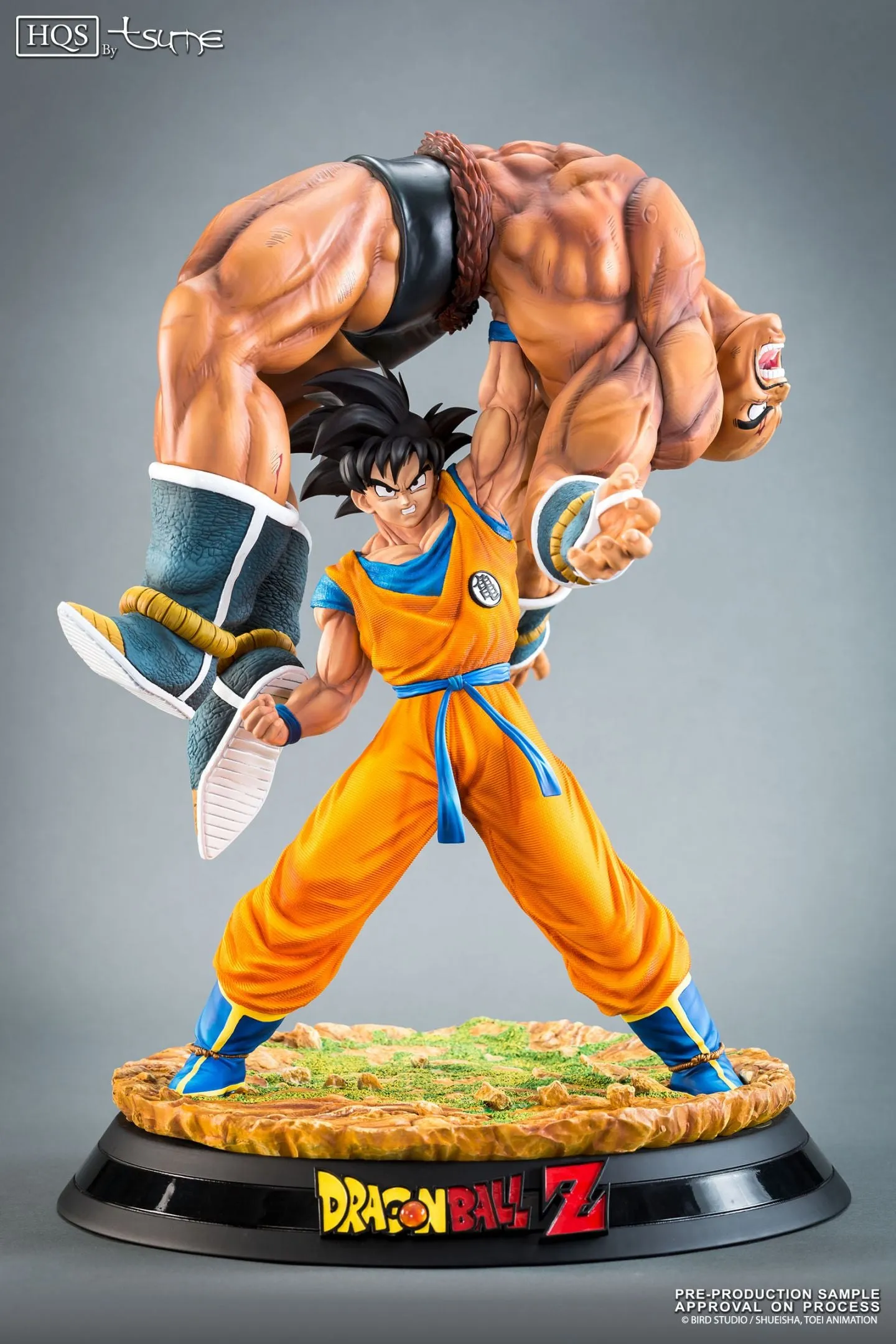DBZ Goku vs Nappa Iconic FIght Scene Final Pose Figurine| 42 CM | Vintage Collectible