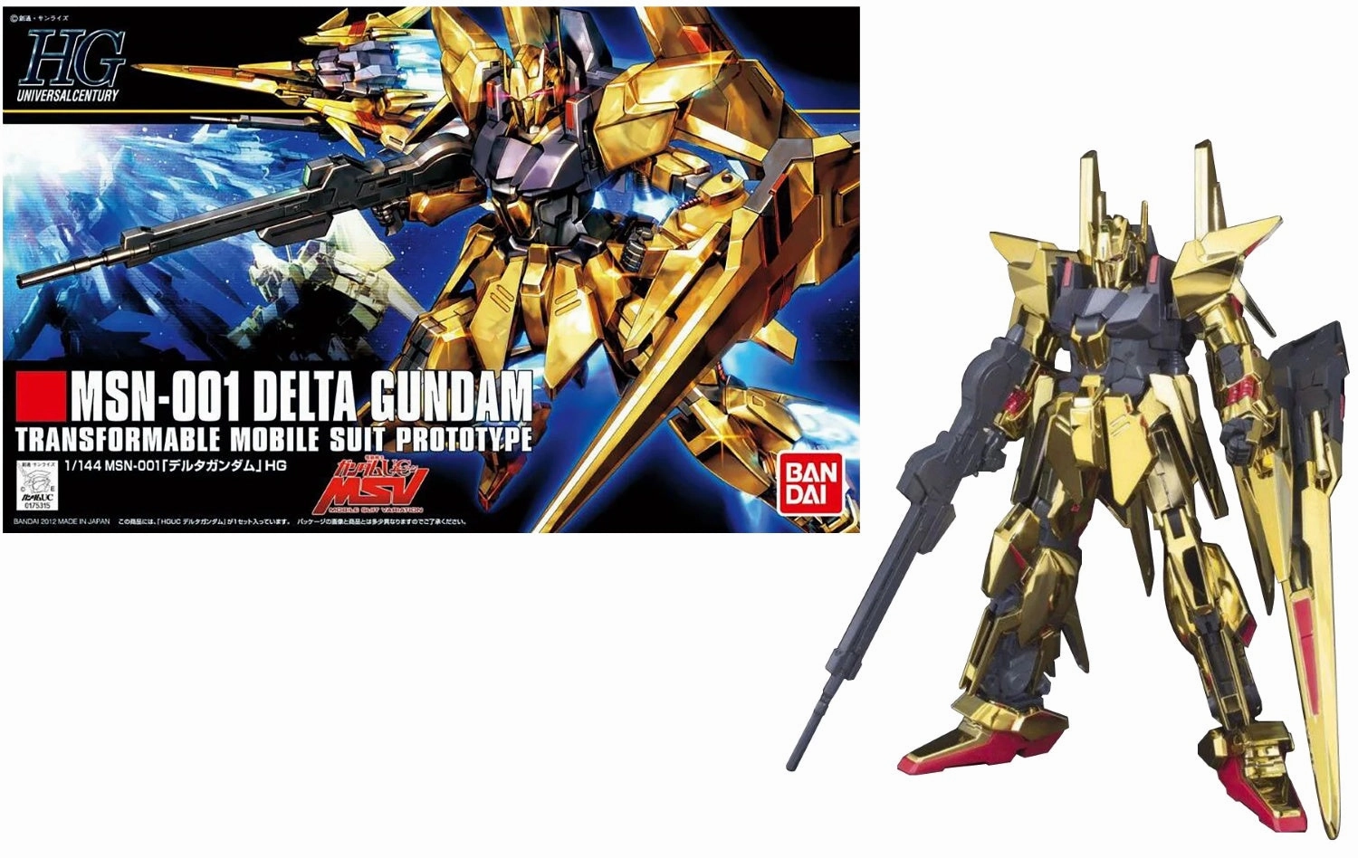 Colorful Decor GUNDAM - HGUC 1/144 Delta Gundam - Model Kit