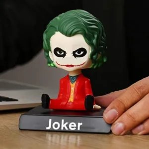 Joker (Red) Bobblehead With Mobile Holder For Cars |14.5 CM | Goal Achievement