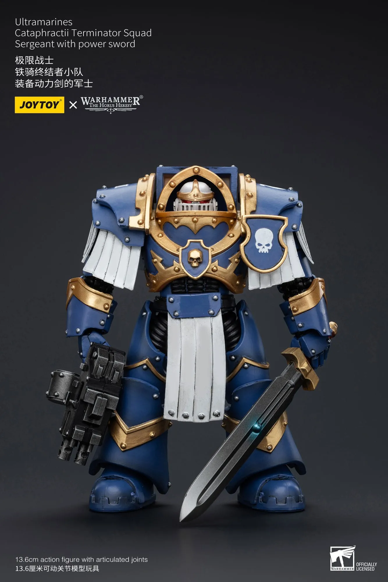 Soccer Ball JOYTOY Warhammer The Horus Heresy Ultramarines Cataphractii Terminator Squad Sergeant with Power Sword 1/18 Action Figure
