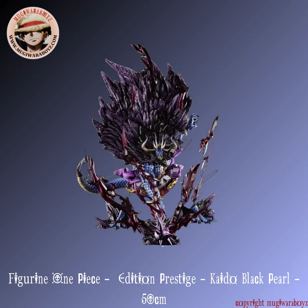 Figurine One Piece -  Edition Prestige - Kaido Black Pearl Collectible Goods Archeological Replica
