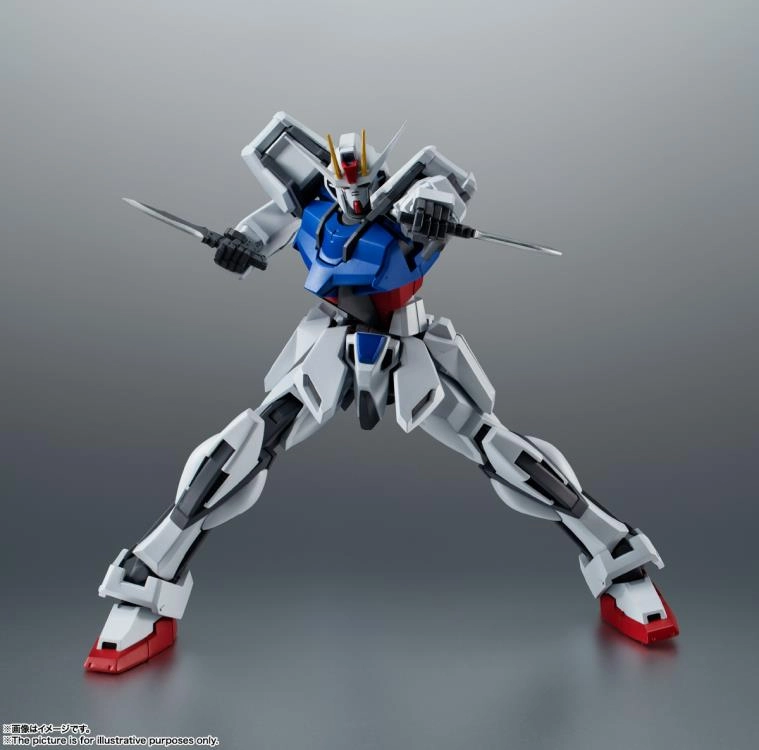 Robot Spirits #R-300 GAT-X105 Strike Gundam Ver. A.N.I.M.E. Action Figure Posable Model Buildable Figure
