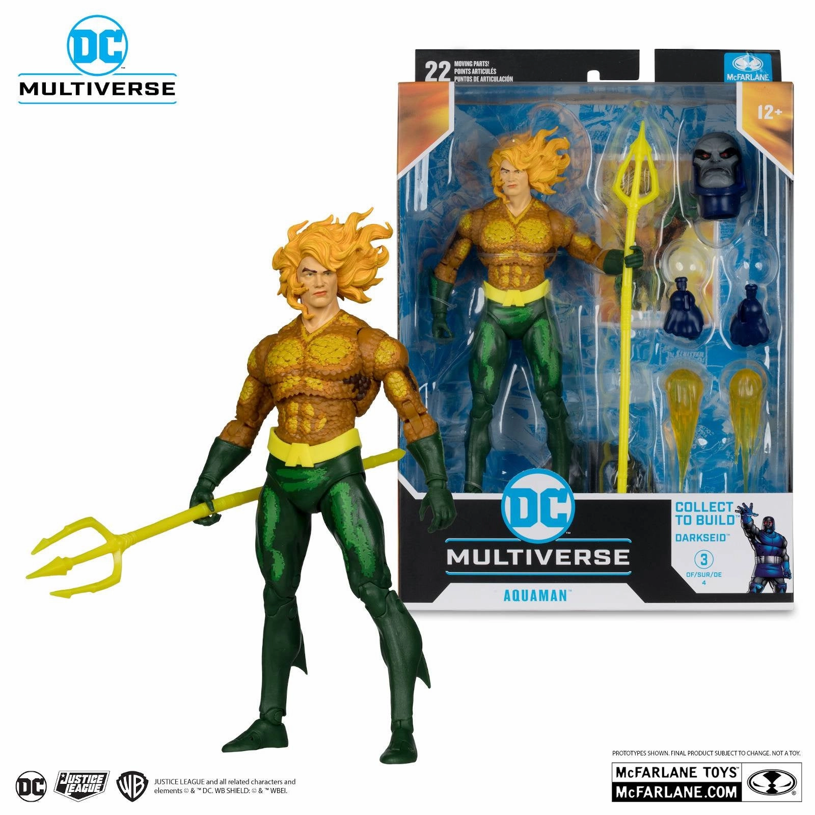 DC BUILD-A 7IN WV14 JL TASK FORCE AQUAMAN AF Variant Paint