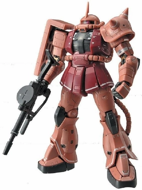 Gundam 1/144 RG #02 Gundam 0079 MS-06S Zaku II (Char Aznable's Custom) Model Kit Anime Collection Poseable Figure