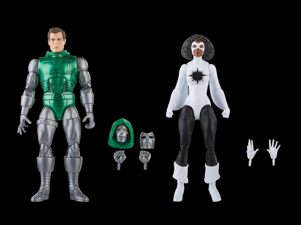 Marvel Legends 60th Anniversary Avengers Beyond Earth's Mightiest Captain Marvel vs Doctor Doom Two Pack  Action Figure Collectible Hobby