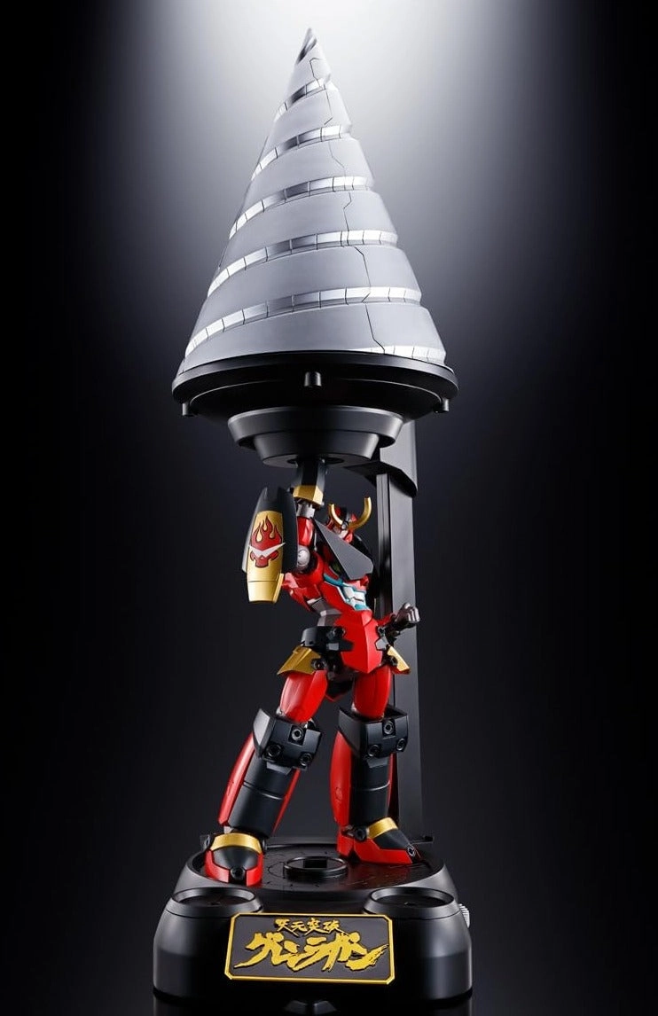 Mainstream Appeal trade show Bandai Soul of Chogokin GX-107 Gurren Lagann and Giga Drill Set Action Figure