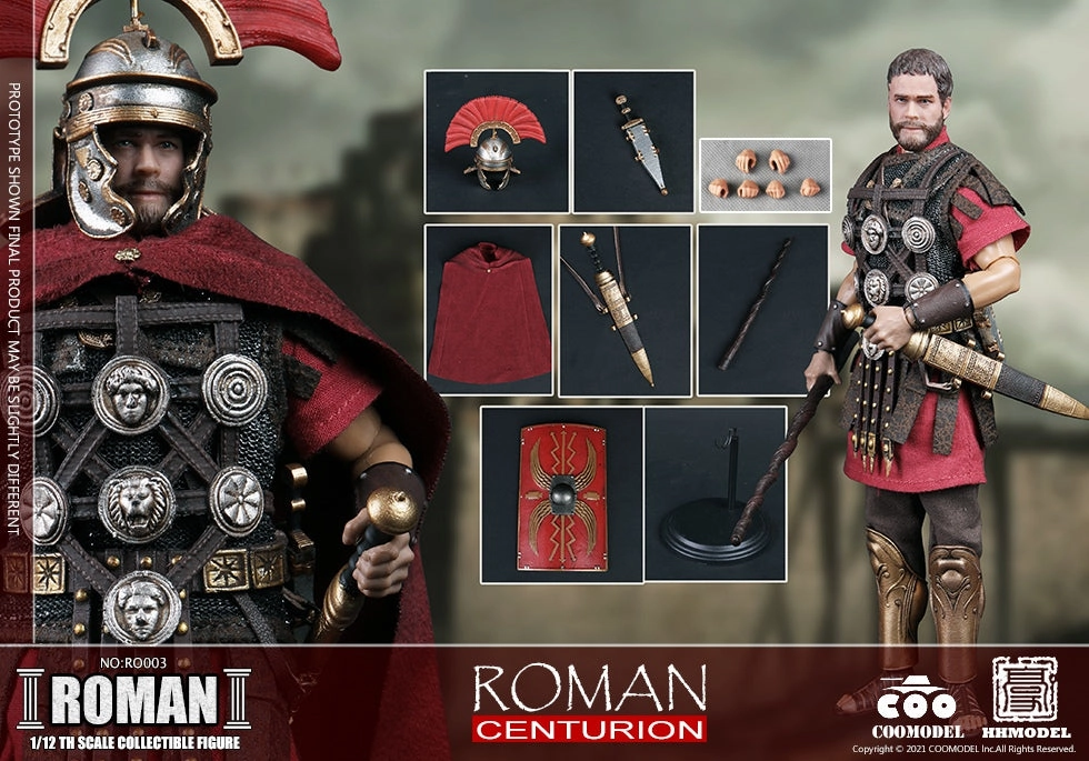 Fantasy Statue COO Model HH Model 1/12 Roman Centurion Scale Figure RO003