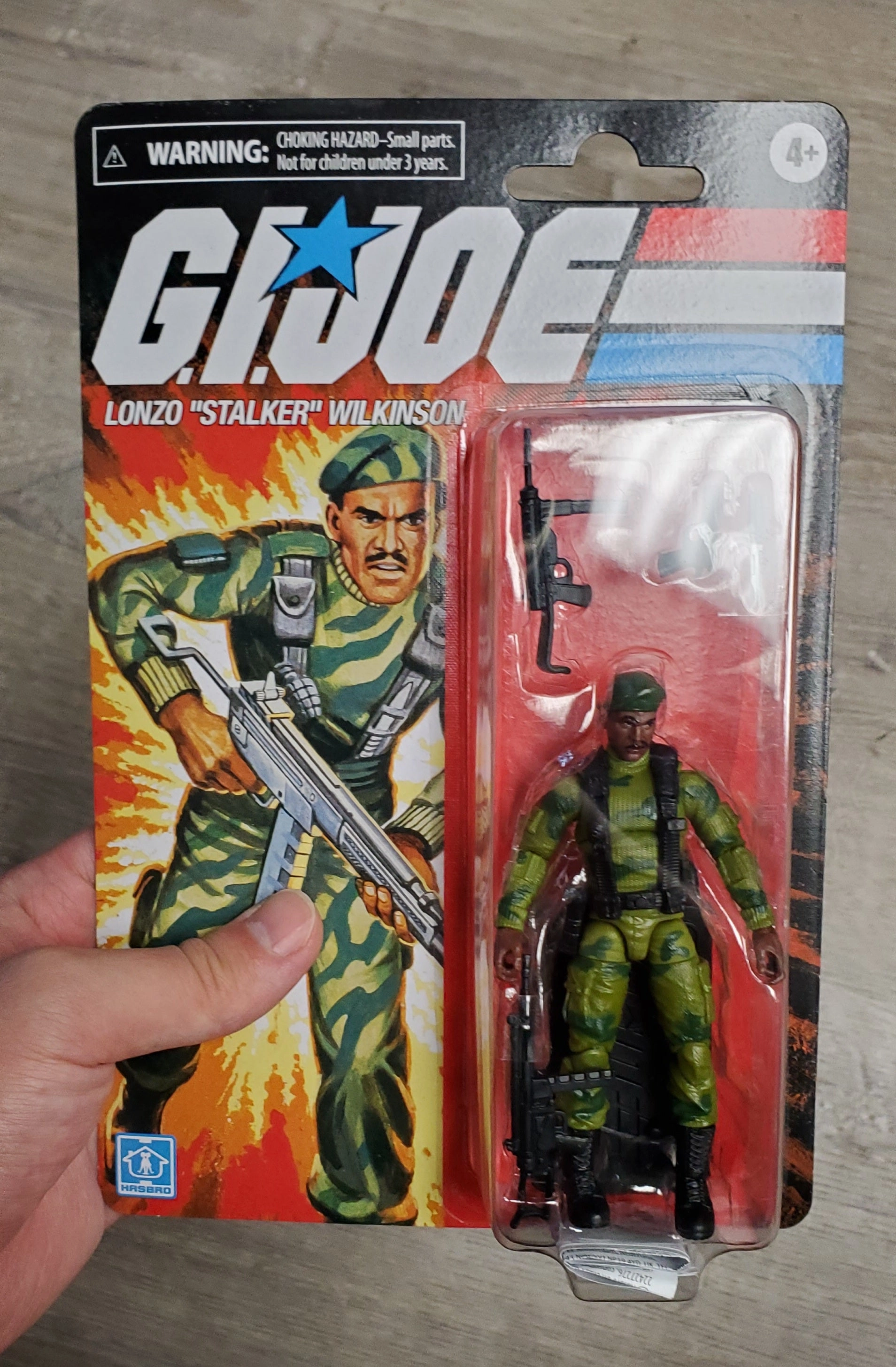 Hasbro Retro G.I. Joe Lonzo Stalker Wilkinson Walmart Exclusive Action Figure Action Hero Themed Exhibit