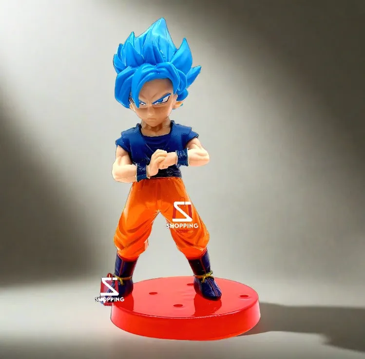 Creative Outlet Dragon Ball Z DBZ Goku Saiyan Blue Action Figure Collectible |14.5CM|