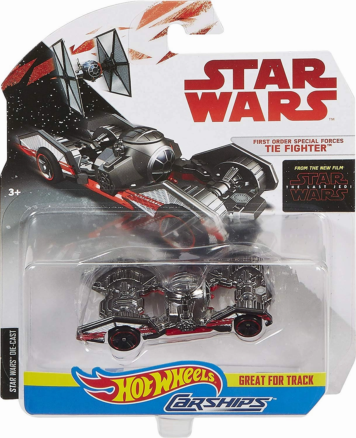 Archival Quality Limited Creation Mattel Hot Wheels Star Wars First Order Special Forces Tie Fighter Vehicle Carfighter
