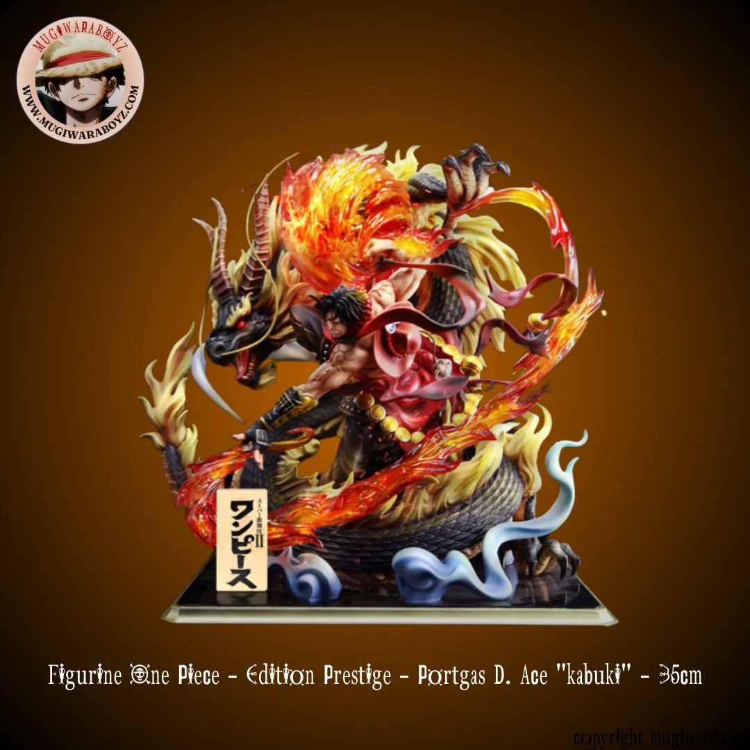 Popular Character Ocean Animal Figurine One Piece - Edition Prestige - Portgas D. Ace "kabuki"