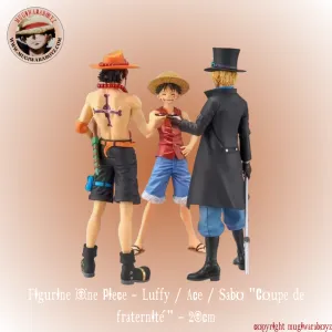 Limited Toy Figurine One Piece - Luffy / Ace / Sabo "Coupe de fraternit??"