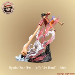 Figurine One Piece - Luffy "Jet Pistol" Superhero Display