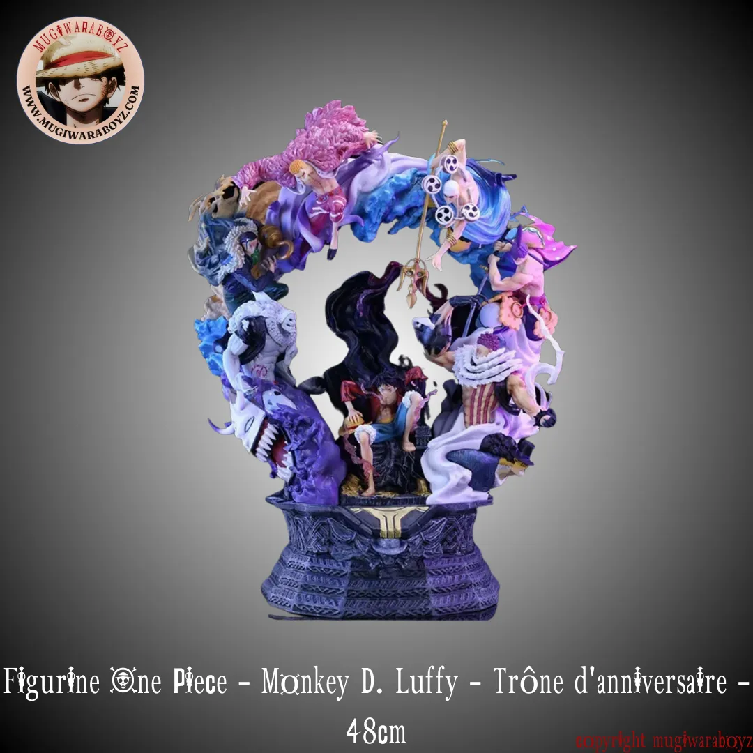 Figurine One Piece - Monkey D. Luffy - Tr?ne d'anniversaire Study room