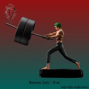 Hand Painted Figurine One Piece - Roronoa Zoro exercice