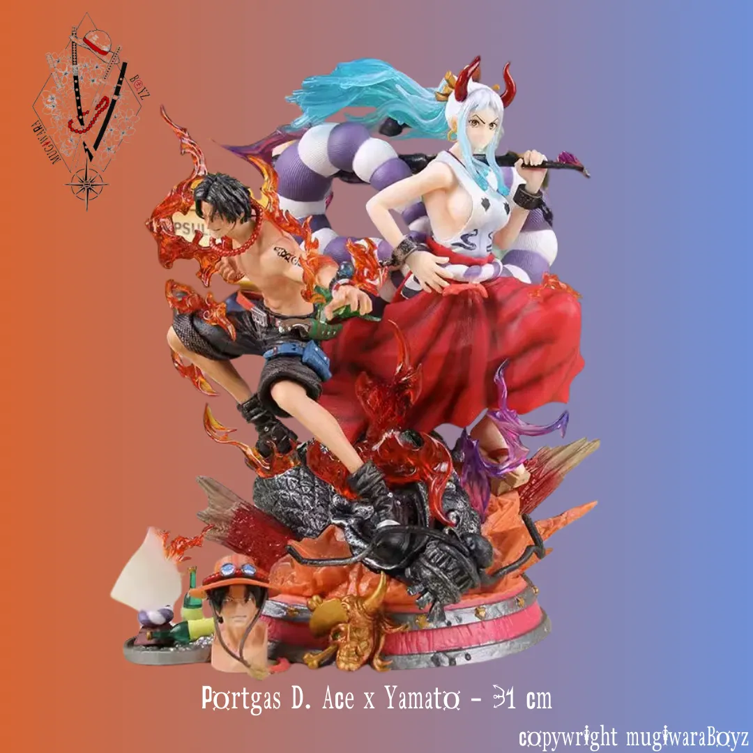 Figurine One Piece - Yamato X Portgas D. Ace Action Object