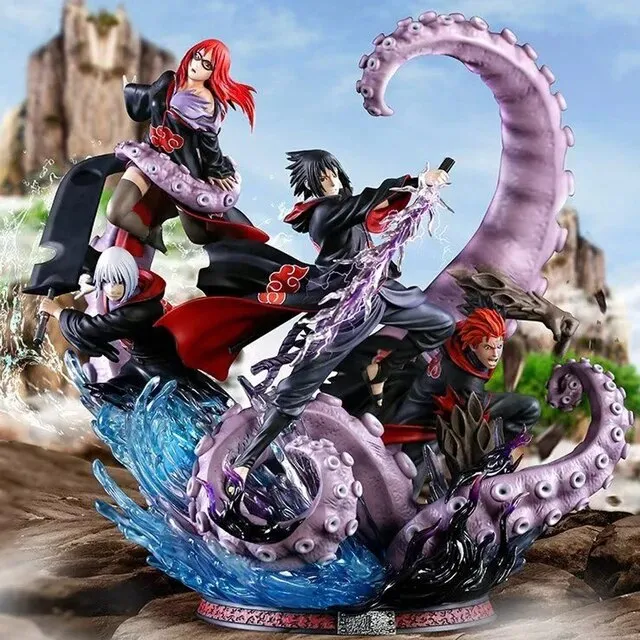 Naruto Uchiha Sasuke Gang Action Figure | Suigetsu Karin Jyuugo |40 CM| Kaiju Statue