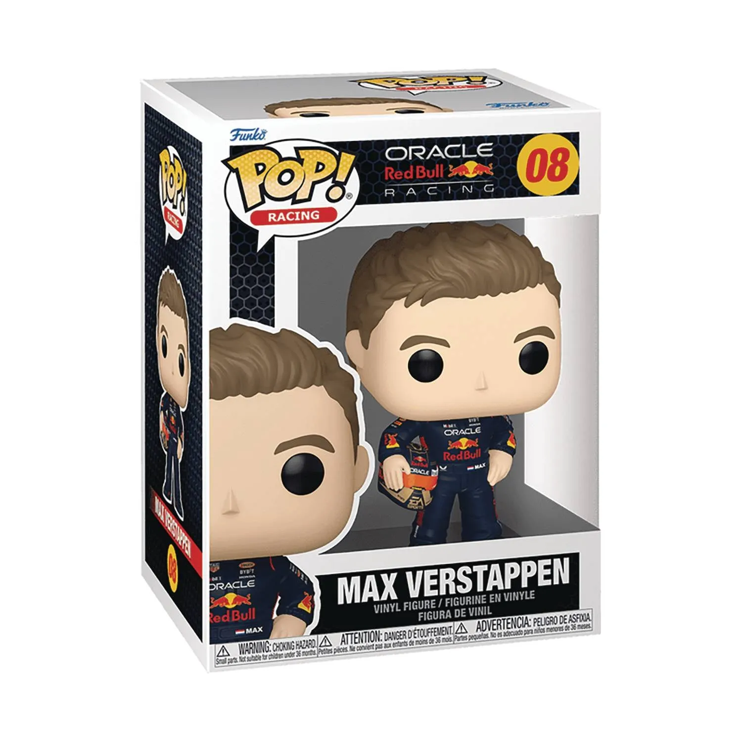 Valuable Collectible POP RACING FORMULA 1 VERSTAPPEN W/HELM