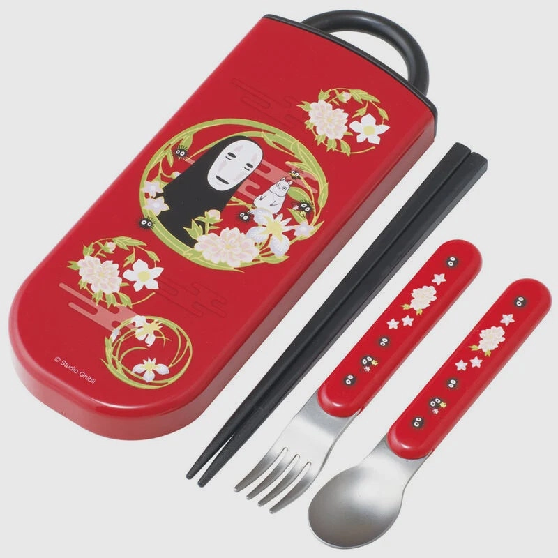 Miniature Article SPIRITED AWAY - No Face - Chopstick spoon and fork set
