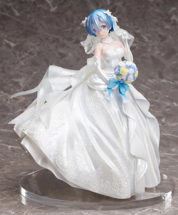 Customizable Toy Furyu F:Nex 1/7 Re:Zero Starting Life in Another World Rem (Wedding Dress) Scale Statue Figure