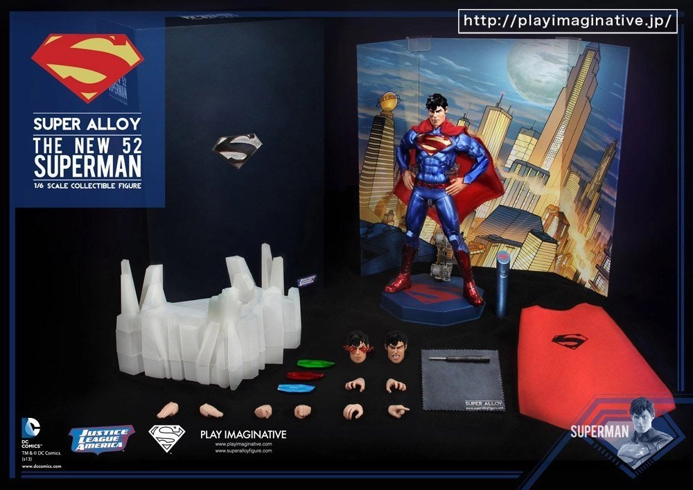 Play Imaginative 1/6 Justice League Super Alloy NEW 52 Superman Brand Collaboration