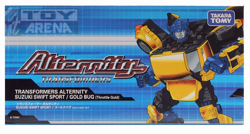 Global Shipping Transformers Alternity A-03 Gold Bug Suzuki Swift Sport [Throttle Gold] Asia Exclusive