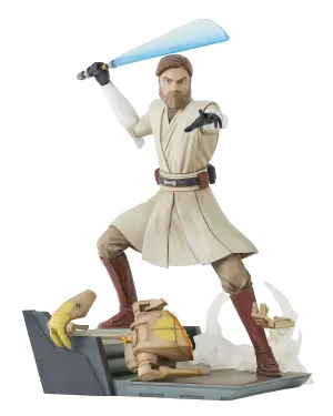 Gentle Giant Star Wars The Clone Wars Deluxe Gallery General Obi-Wan Kenobi PVC Statue Confidence Boost