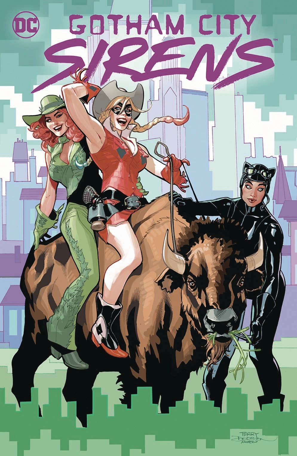 GOTHAM CITY SIRENS TRIGGER HAPPY TP Home Office Vinyl Item