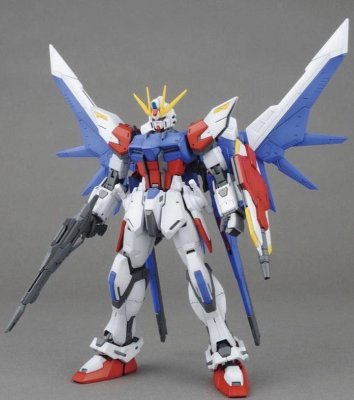 Gundam 1/100 MG Build Fighters GAT-X105B/FP Build Strike Gundam Full Package Model Kit Premium Display