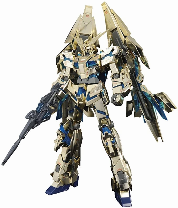 Gundam 1/100 MG RX-0 Unicorn Gundam 03 Phenex Model Kit Action Display