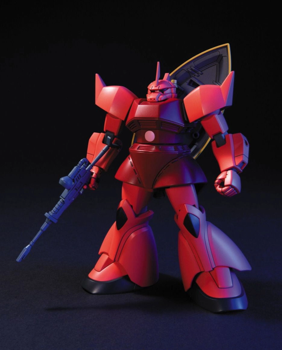 Gundam 1/144 HGUC #070 Gundam 0079 MS-14S Gelgoog Char Custom Model Kit Fantasy Showcase Action Article